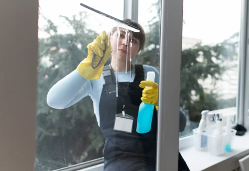 Nettoyage de vitres intérieures et extérieures au Grand-Pressigny
